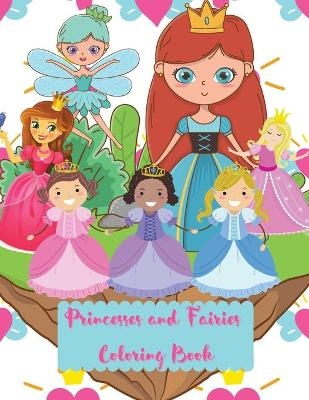 Princesses and Fairies Coloring Book - Ruby Phils