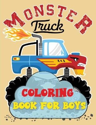 Monster Truck Coloring Book For Boys - Andrea Philrose