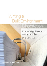 Writing a Built Environment Dissertation - Peter Farrell