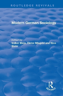 Modern German Sociology - 