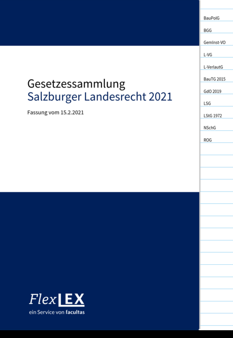 Gesetzessammlung Salzburger Landesrecht 2021