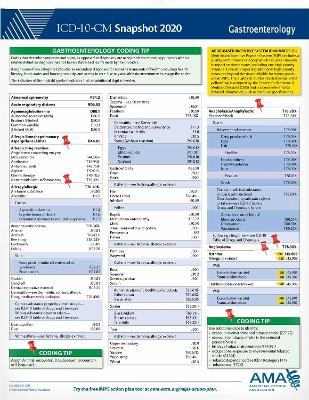 ICD-10-CM 2020 Snapshot Coding Card: Gastroenterology -  American Medical Association