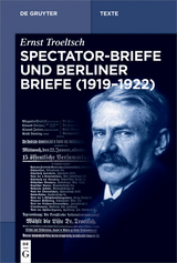 Spectator-Briefe und Berliner Briefe (1919-1922) - 