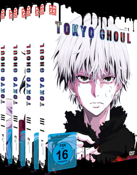 Tokyo Ghoul (1. Staffel) - Gesamtausgabe - Bundle - Vol. 1-4 [4 DVDs] - Shuhei Morita