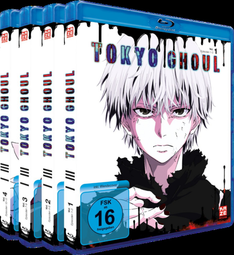 Tokyo Ghoul (1. Staffel) - Gesamtausgabe - Bundle - Vol. 1-4 [4 Blu-rays] - Shuhei Morita