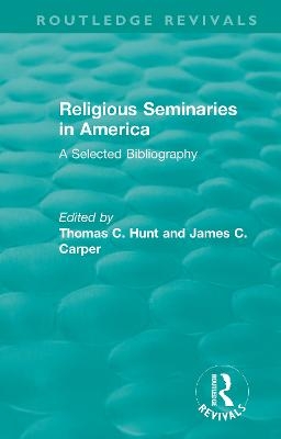 Religious Seminaries in America (1989) - 