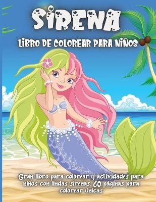 Sirena Libro De Colorear Para Niños - Emma Silva