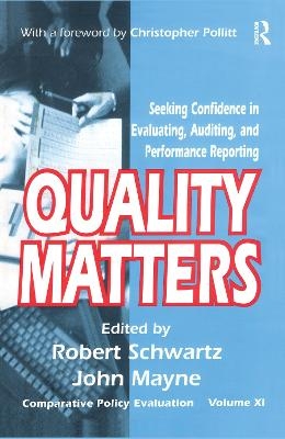 Quality Matters - John Winston Mayne