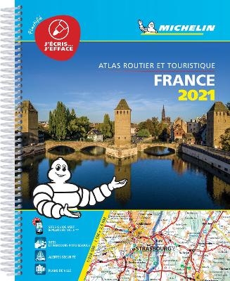 France 2021 -Tourist & Motoring Atlas A4 Laminated Spiral -  Michelin