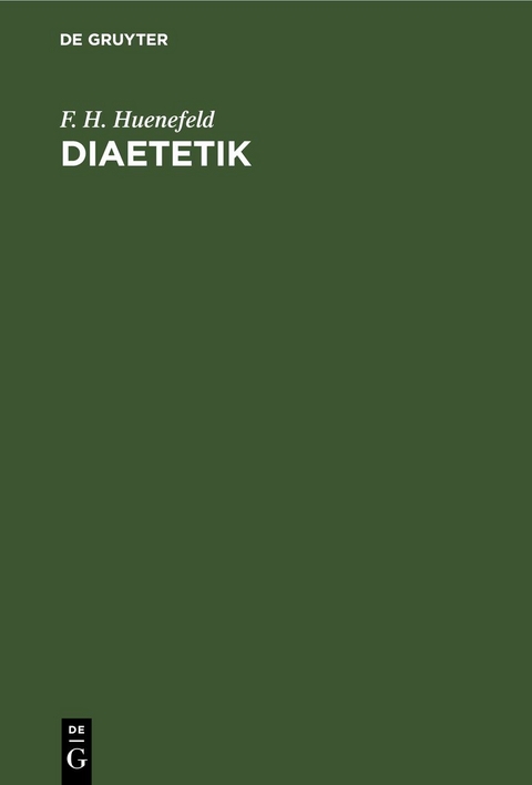 Diaetetik - F. H. Huenefeld