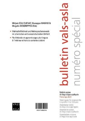 Mehrschriftlichkeit und Mehrsprachenerwerb im schulischen und ausserschulischen Umfeld / Plurilitt�ratie et apprentissages plurilingues � l'int�rieur et hors du contexte scolaire - Mijam Egli Cuenat, Giuseppe Manno, Magalie Desgrippes