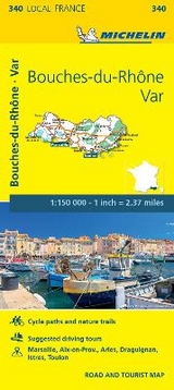 Bouches-du-Rhone, Var - Michelin Local Map 340 - Michelin