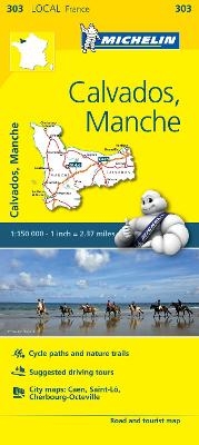 Calvados, Manche - Michelin Local Map 303 -  Michelin