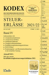 KODEX Steuer-Erlässe 2021/22, Band IV - Schilcher, Michael; Doralt, Werner