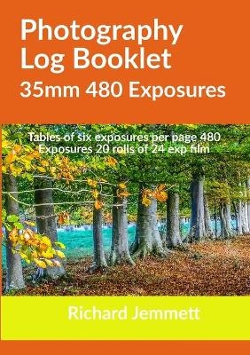 Photography Log Booklet 35mm 480 Exposures - Richard Jemmett