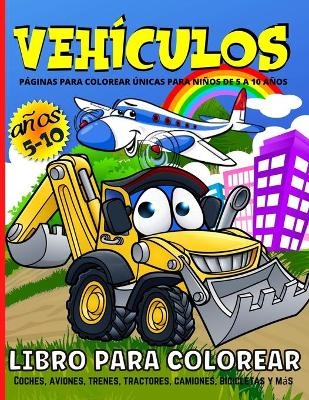 Vehículos Libro De Colorear Para Niños - Emil Rana O'Neil