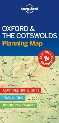 Lonely Planet Oxford & the Cotswolds Planning Map -  Lonely Planet