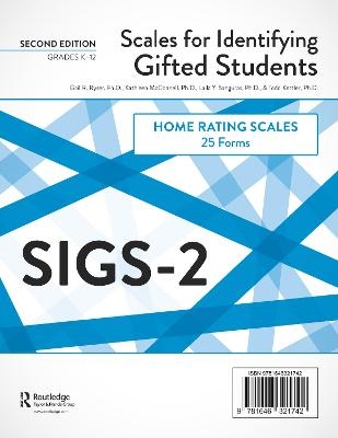 Scales for Identifying Gifted Students (SIGS-2) - Gail R. Ryser, Kathleen McConnell, Laila Y. Sanguras, Todd Kettler
