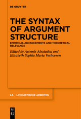 The Syntax of Argument Structure - 