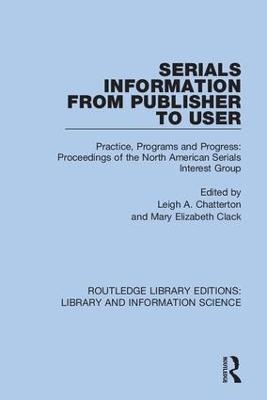 Serials Information from Publisher to User - 