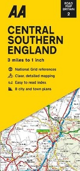 Road Map Central Southern England - 