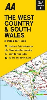 Road Map The West Country & South Wales - 