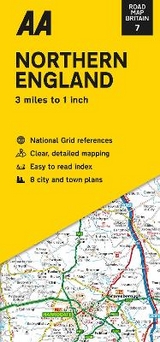 Road Map Northern England - 