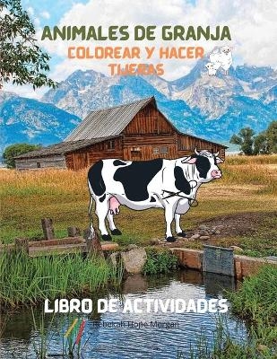 Animales de granja Colorear y hacer tijeras Libro de actividades - Rebekah Hope Morgan