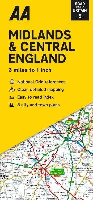 Road Map Midlands & Central England