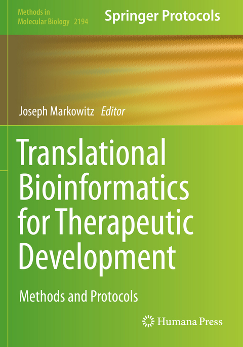 Translational Bioinformatics for Therapeutic Development - 