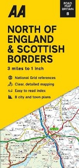 Road Map North of England & Scottish Borders - 