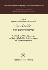 Der Einflu� des W�rme�berganges auf die Durchflu�zahlen der Steuerorgane von Verbrennungsmotoren - Franz Pischinger