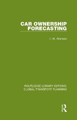 Car Ownership Forecasting - E. W. Allanson