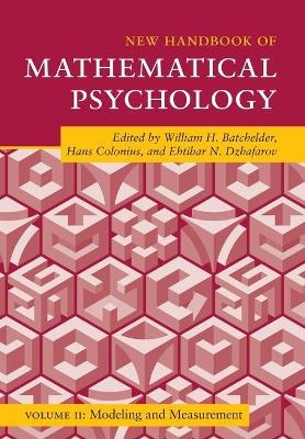 New Handbook of Mathematical Psychology: Volume 2, Modeling and Measurement - 