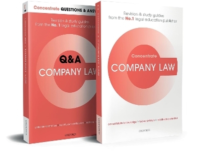 Company Law Revision Concentrate Pack - Imogen Moore, Lee Roach