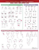 Travell, Simons & Simons’ Trigger Point Pain Patterns Wall Chart - 