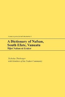 A Dictionary of Nafsan, South Efate, Vanuatu - Nicholas Thieberger,  Members of the Erakor Community