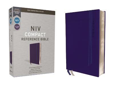 NIV, Reference Bible, Compact, Leathersoft, Blue, Red Letter, Comfort Print -  Zondervan