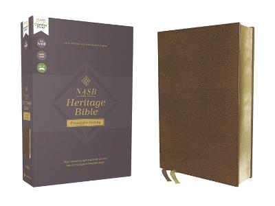 NASB, Heritage Bible, Passaggio Setting, Leathersoft, Brown, 1995 Text, Comfort Print -  Zondervan